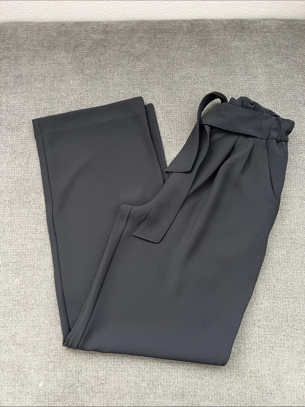 lululemon athletica Black Straight-Leg Tie-Waist Pants